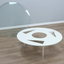 Ulyssimo minimal round coffee table by U. Müller Reisser 1990s