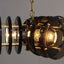 VECA pendant glass lamp 1970s set of 3