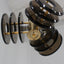 VECA pendant glass lamp 1970s set of 3