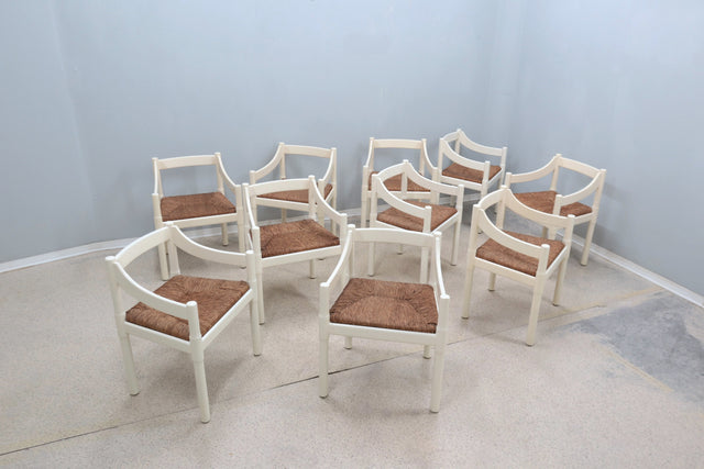 CASSINA Carimate chairs Vico Magistretti 1960s, set of 10