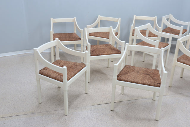 CASSINA Carimate chairs Vico Magistretti 1960s, set of 10