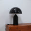 Vintage Oluce Atollo 233 large size, Magistretti, 1980s gloss black. Lampada originale grande. Black metal design lamp. Große Atollo Leuchte.