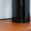 Vintage Oluce Atollo 233 large size, Magistretti, 1980s gloss black. Lampada originale grande. Black metal design lamp. Große Atollo Leuchte.