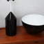 Vintage Oluce Atollo 233 large size, Magistretti, 1980s gloss black. Lampada originale grande. Black metal design lamp. Große Atollo Leuchte.