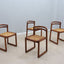 Vienna Straw curved wood chairs 1970s, set of 4