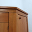 Vintage 1970s Italian solid walnut faceted sideboard in Scarpa and Michelucci style. Madia anni 70 noce massello. Enfilade noyer massif 1970.