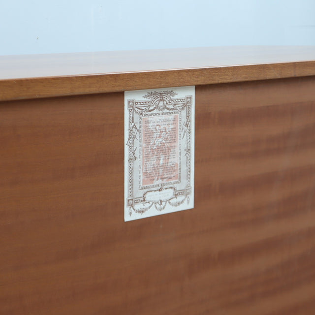 Vintage 1970s Italian solid walnut faceted sideboard in Scarpa and Michelucci style. Madia anni 70 noce massello. Enfilade noyer massif 1970.