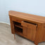 Vintage 1970s Italian solid walnut faceted sideboard in Scarpa and Michelucci style. Madia anni 70 noce massello. Enfilade noyer massif 1970.
