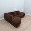 Tito Agnoli Arflex Sofa (Tito Agnoli Novemila): canapé modulable vintage (canapé italien design années 70) e Italienisches Sofa 1970er Jahre. Divano in brown velvet sofa vintage.