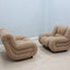 Pair of vintage boomerang armchair Italy 1970s
