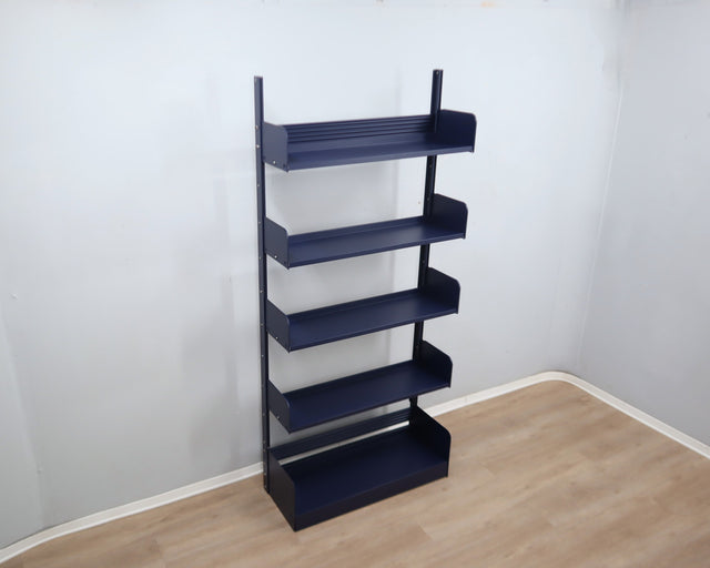 Restored Congresso modular metal bookcase LIPS VAGO 1970s, set of 2