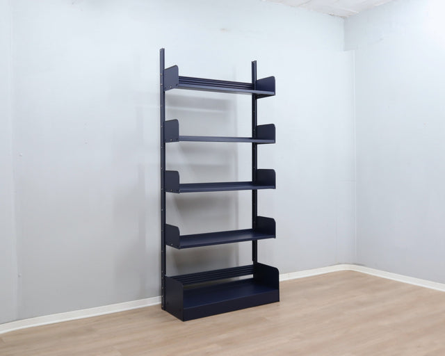 Restored Congresso modular metal bookcase LIPS VAGO 1970s, set of 2