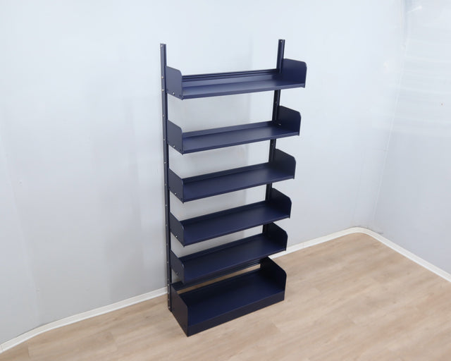 Restored Congresso modular metal bookcase LIPS VAGO 1970s, set of 2