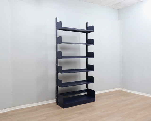 Restored Congresso modular metal bookcase LIPS VAGO 1970s, set of 2