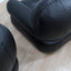 Detail of the original Mobil Girgi manufacturer logo stamped on the Sapporo armchair logo Détail du logo Mobil Girgi.