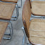 Set of 6 1970s Italian Cesca style cantilever dining chairs in chrome and Vienna straw. Lot de 6 chaises style Cesca. 6er Set Freischwinger Stühle.   