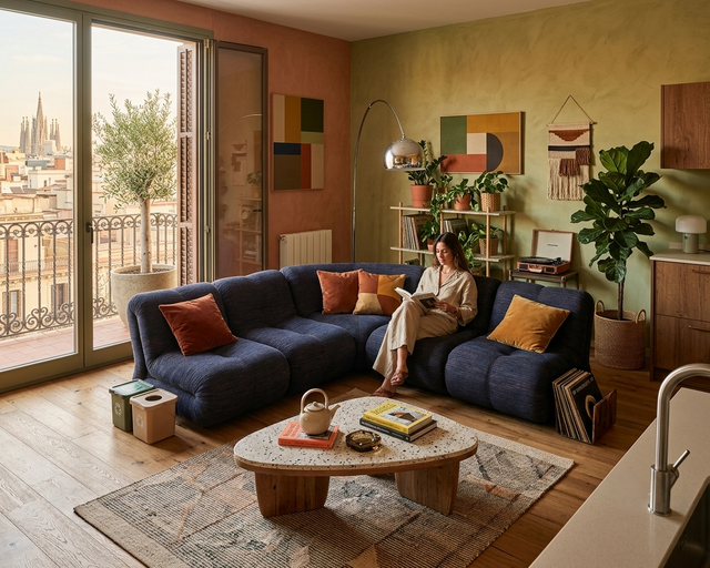 Claudio Vagnoni "Pagru" modular sectional sofa for 1P, 1970s (5 Pieces)