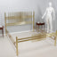 Vintage golden brass bed FRIGERIO 1970s