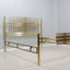 Vintage golden brass bed FRIGERIO 1970s