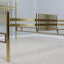 Vintage golden brass bed FRIGERIO 1970s
