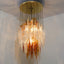 Murano glass chandelier cascade MAZZEGA 1970s