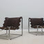 Leather armchairs by Pascal Mourgue for Steiner, 1970s