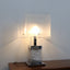 1970s Banci Firenze chrome and acrylic table lamp with plexiglass shade. Lampe de table Banci Firenze 70s. Banci Firenze Acryl Tischleuchte.