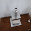 1970s Banci Firenze chrome and acrylic table lamp with plexiglass shade. Lampe de table Banci Firenze 70s. Banci Firenze Acryl Tischleuchte.