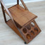 Carrello Bar Vintage 70s Legno Geometria Asimmetrica. Mid-Century Modern Trolley Wood Bar Cart Chariot de Service Bois.

