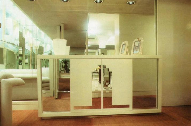 Vintage lacquered cabinet Beppe Vida 1970s