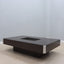 Alveo coffee table with bar Willy Rizzo 1970s