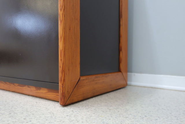 Vintage postmodern laminate and wood sideboard 1970s