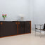 Vintage postmodern laminate and wood sideboard 1970s