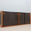 Vintage postmodern laminate and wood sideboard 1970s