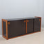 Vintage postmodern laminate and wood sideboard 1970s