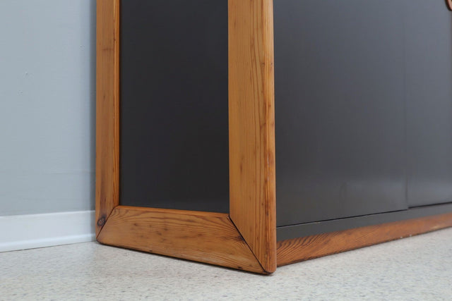 Vintage postmodern laminate and wood sideboard 1970s