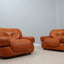 Sapporo cognac leather armchairs by GIRGI 1970s