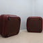 Vintage brown leather armchairs MOBIL GIRGI 1970s
