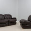 Vintage modular leather sofa 1970s