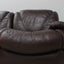 Vintage modular leather sofa 1970s