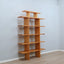 Libreria anni 70 (Modulares Bücherregal 70er) in larice naturale Meuble en mélèze naturel, Vintage room divider bookcase e Estantería modular trasformabile.