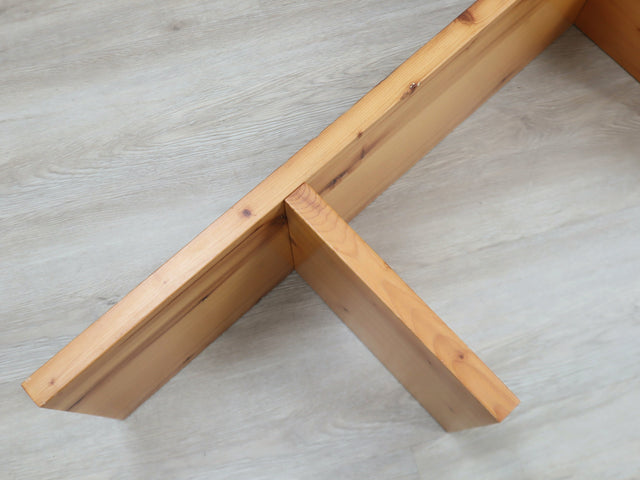 Ideal Form vintage modular bookcase natural larch wood 1970s