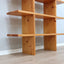 Versatile Ideal Form modular vintage bookcase 70er Jahre modulares Bücherregal avec étagères modulables