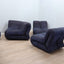 Claudio Vagnoni Pagru modular sofa for 1P. 1970s Italian space age sectional couch. Divano componibile design. Canapé modulaire vintage bleu.