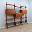 Libreria Modulare Teak Anni '60. Italian Mid-Century Teak Bookcase modulaire vintage design italien