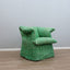 Postmodern armchair, Naj Oleari 80s vintage italienisches Design, gesteppter Stoff CINI BOERI Fauteuil tissu matelassé
