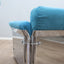 Larissa armchairs by Vittorio Introini for Saporiti in chrome & sky blue. Poltrone design anni 70, 70er Sessel, fauteuils vintage space age.