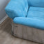 Larissa armchairs by Vittorio Introini for Saporiti in chrome & sky blue. Poltrone design anni 70, 70er Sessel, fauteuils vintage space age.
