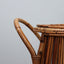 Vintage 1960s Carrello bar anni 60 rattan Italian Rattan Bar Cart, Chariot bar rotin Rattan Barwagen, Carrito de mimbre