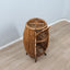 Vintage 1960s Carrello bar anni 60 rattan Italian Rattan Bar Cart, Chariot bar rotin Rattan Barwagen, Carrito de mimbre